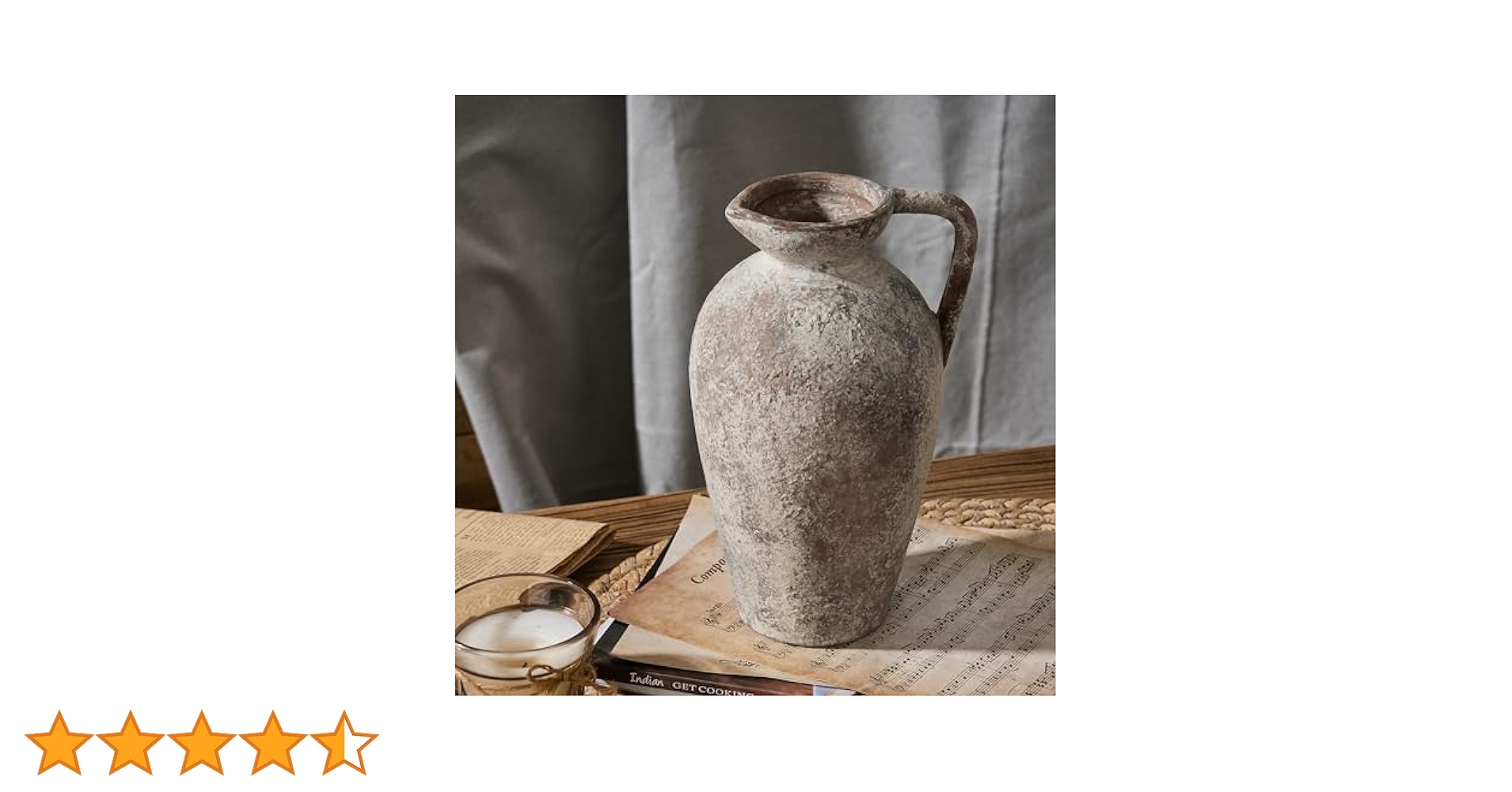 赤土色のハンドル付き陶器瓶　花瓶 赤土色のハンドル付き陶器瓶 花瓶 美術品・アンティーク